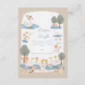 Albern Gänse Baby Diapper Raffle Begleitkarte (Vorderseite)