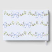 Albern Gänse Blue Bow Baby Dusche Gästebuch (Rückseite)