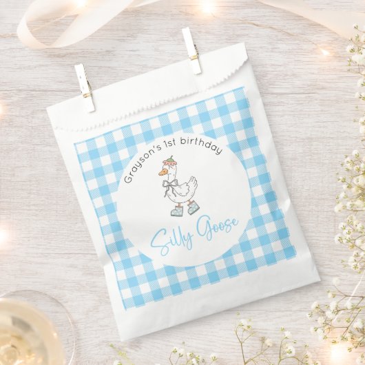 Albern Gänse Blue Geburtstag Geschenktütchen (Ausgeschnitten)
