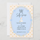 Albern Gänse erste Geburtstag Einladung (Vorderseite)