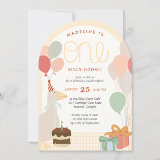 Albern Gänse erste Geburtstag - Party von Whimsica Einladung