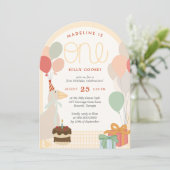 Albern Gänse erste Geburtstag - Party von Whimsica Einladung (Stehend Vorderseite)