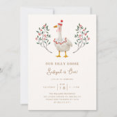 Albern Gänse Erste Geburtstagsparty Einladung (Vorderseite)