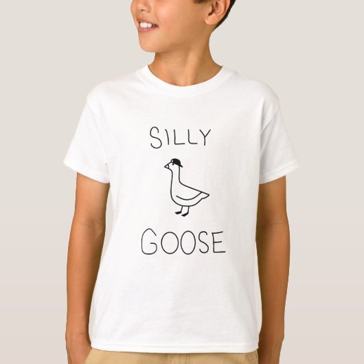 Albern Gänse Funny Kids T-Shirt (Vorderseite)
