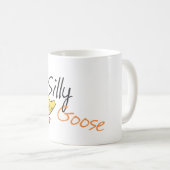 Albern Gänse Gänse-Cartoon Kaffeetasse (VorderseiteRechts)