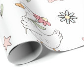Albern Gänse Geburtstag Geschenkpapier (Rolleneckpunkt)