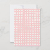 Albern Gänse Gingham Baby Showbücher für Baby Einladung (Rückseite)