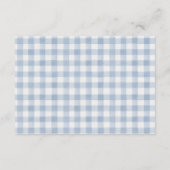 Albern Gänse Gingham Duck Babydusche Aufzug Auto Begleitkarte (Rückseite)