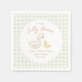 Albern Gänse Gingham Duck Babydusche Serviette