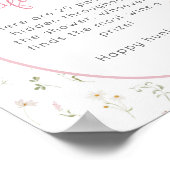 Albern Gänse Girl Kinderdusche Schnuller Jagd Poster (Ecke)