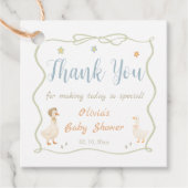 Albern Gänse Kinderdusche Vielen Dank Geschenkanhänger (Vorderseite)