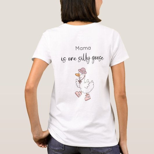 Albern Gänse Mama T - Shirt (Rückseite)