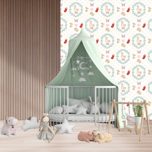 Albern Gänse Niedlich Gänse Pink Hört Baby Girl Tapete (Von Creator hochgeladen)