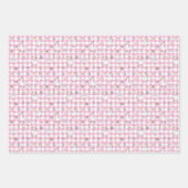 Albern Gänse Pink Gingham Birthday Geschenkpapier Set (Vorderseite 3)
