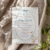 Albern Gänse Vintage Bläschen Babydusche Einladung