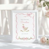 Albern Gänse Wie viele Bonbons Baby Dusche Spiel Poster