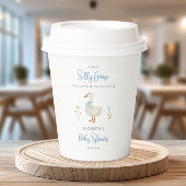 Albern Gänse Wildblume Blumenjungen Babydusche Pappbecher