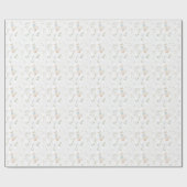 Albern Gänse Wildblume Gingham Boy Babydusche Geschenkpapier (Flach)