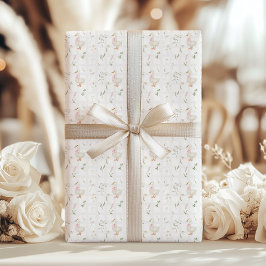 Albern Gänse Wildblume Gingham Girl Party Geschenkpapier