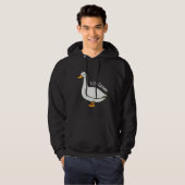 Albern Gänse Witziger Cartoon Gänse Hoodie (Vorne ganz)
