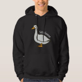 Albern Gänse Witziger Cartoon Gänse Hoodie (Vorderseite)