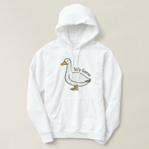 Albern Gänse Witziger Cartoon Gänse Hoodie