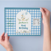 Albern Gänseblauer Ballon Geburtstag Chip Beutel W Flyer (Hand)