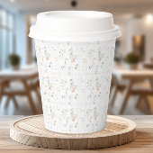 Albern Gänseblauer Bow Bläschen Baby-Dusche Pappbecher