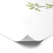 Albern Gänseblauer Bow Kinderdusche Willkommen Poster (Ecke)