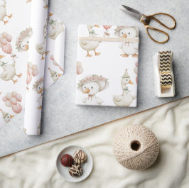 Albern Gänseblütengarten Pilz 1. Geburtstag Geschenkpapier