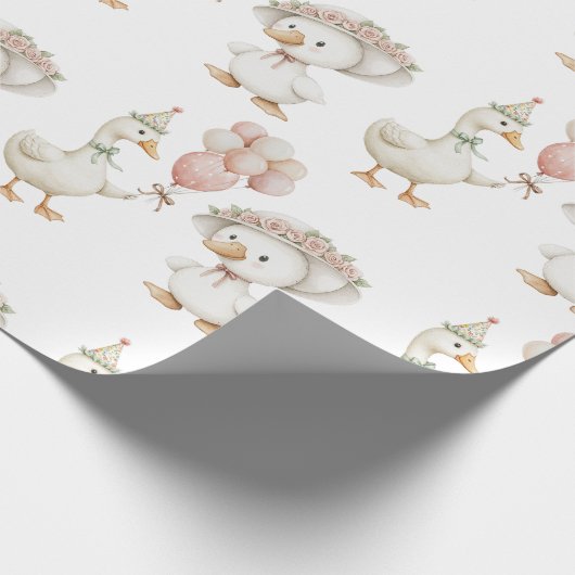 Albern Gänseblütengarten Pilz 1. Geburtstag Geschenkpapier (Ecke)