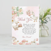 Albern Gänseblütengarten Pilz Danke Karte (Stehend Vorderseite)