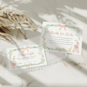 Albern Gänseblütenrosa Bow Diaper Begleitkarte