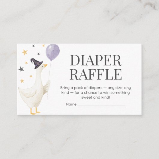 Albern Gänsedusche Begleitkarte (Vorderseite)