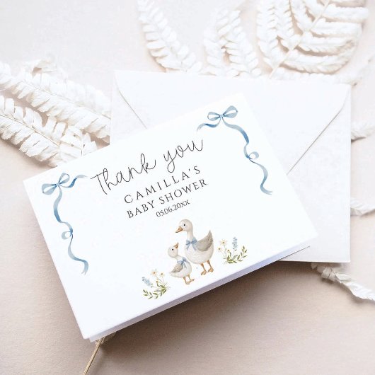 Albern Gänsedusche Dankeskarte