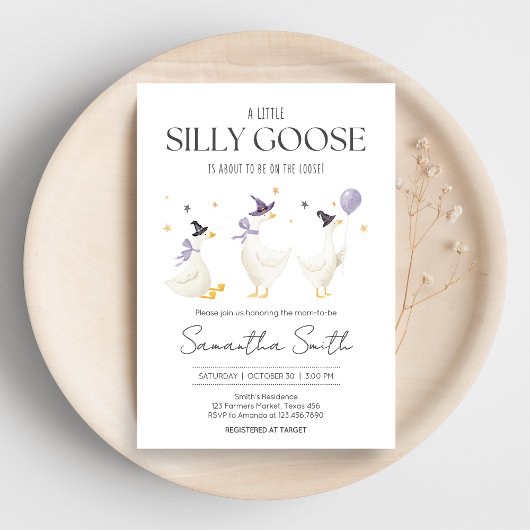 Albern Gänsedusche Einladung