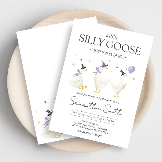 Albern Gänsedusche Einladung