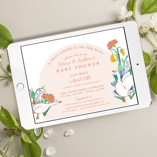 Albern Gänsedusche Einladung