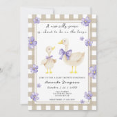 Albern Gänsedusche Einladung (Vorderseite)