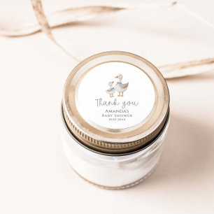 Albern Gänsedusche Runder Aufkleber