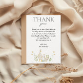 Albern Gänsegrün Wasserfarben Kinderdusche Dankeskarte