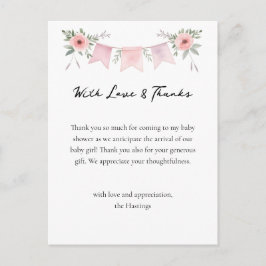 Albern Gänsehaut Girl Babydusche Danke Postkarte