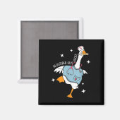 Albern Gänsepfägerin Krankenschwester Bla Magnet (Vorderseite/Rückseite)