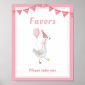 Albern Gänsepink-Girl Geburtstagsfavoriten Poster (Vorne)