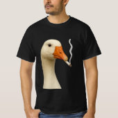 Albern Gänserauchememe | Zigarette für Rauchgänse T-Shirt (Vorderseite)
