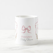 Albern Gänserosa Bow Whimsical Baby Showroom Kaffeetasse (Mittel)