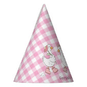 Albern Gänserosa Geburtstag Partyhütchen (Links)