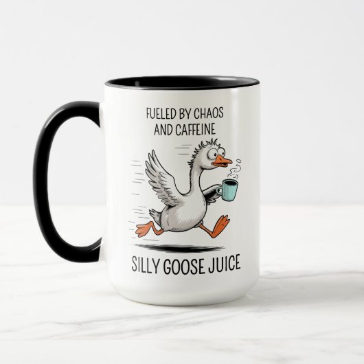 Albern Gänssaft Funny Personalisiert Tasse (Links)