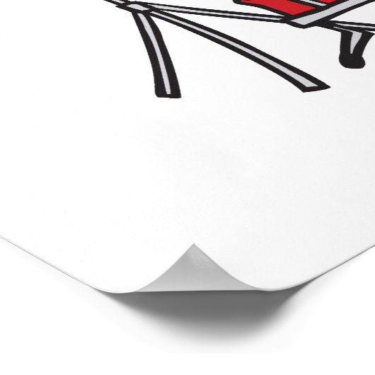 albern Gator Alligator Trommler Trommeln Cartoon Poster (Ecke)