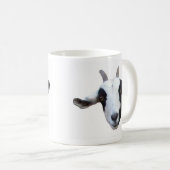 Albern-Gesicht Ziegen-Kaffee-Tasse Kaffeetasse (VorderseiteRechts)